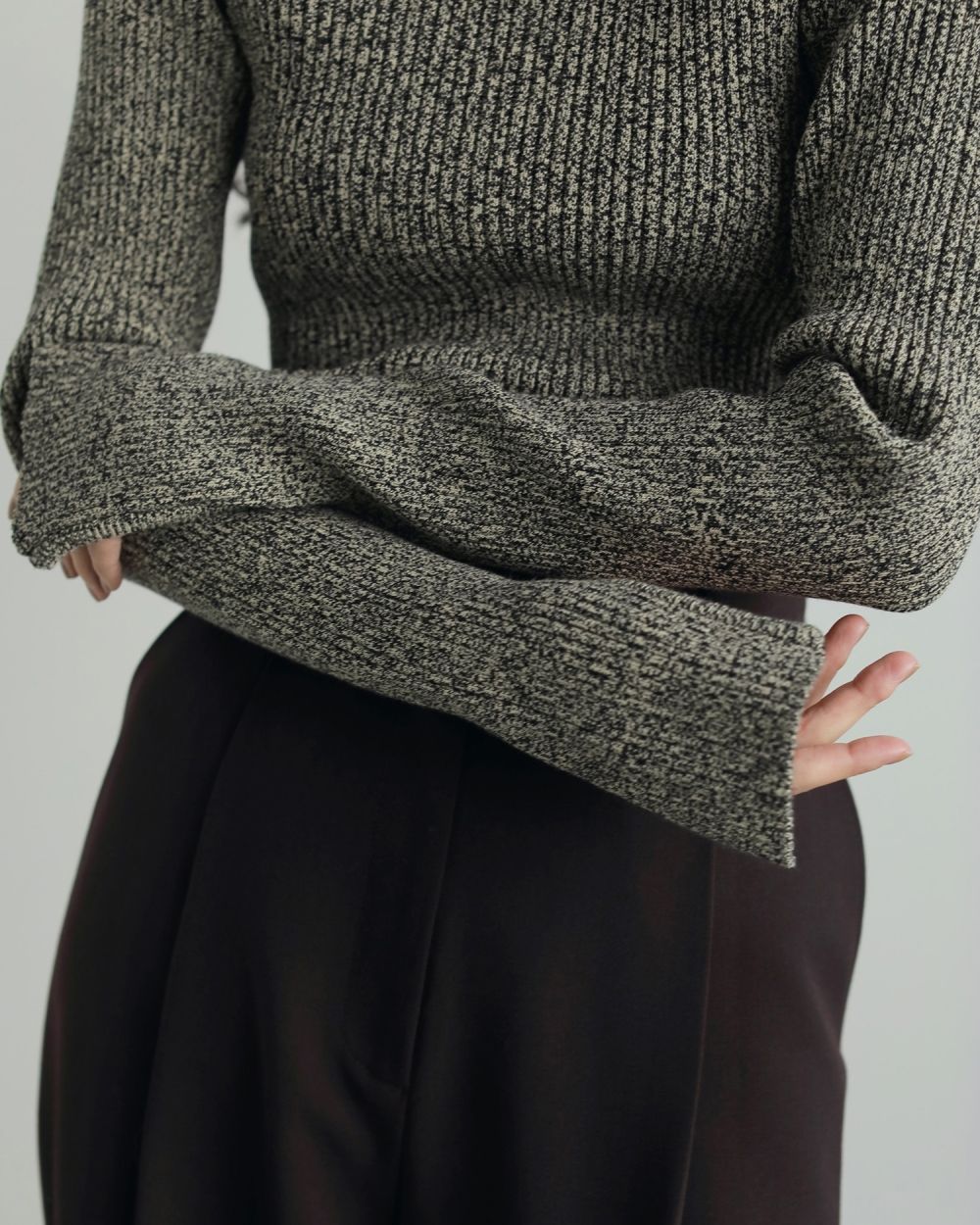 Slit Turtle Knit Slit Turtle Knit,スリットタートルニット,62520530,トップス,ニット,タートル,ànuke,アンヌーク,lifes,ライフズ,25aw