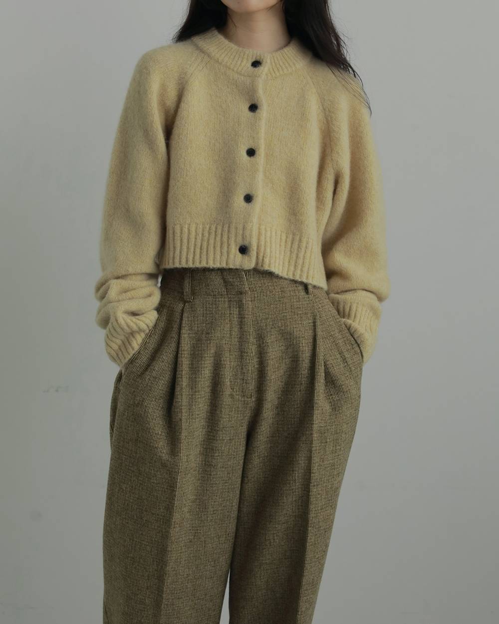 Melange Knit Cardigan Melange Knit Cardigan,メランジ ニット カーディガン,62520531,カーディガン,カーデ,ニット,ニットカーデ,羽織,トップス,ànuke,アンヌーク,lifes,ライフズ,25aw