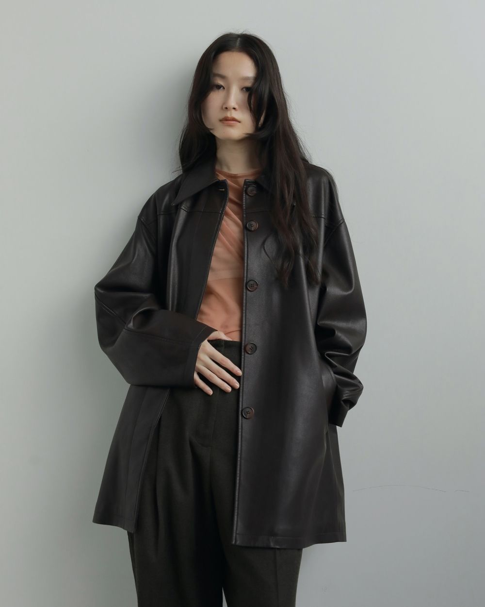 Tulle Gather Bodysuit Tulle Gather Bodysuit,チュールギャザーボディスーツ,62520608,トップス,シアートップス,透け感,ànuke,アンヌーク,lifes,ライフズ,25aw