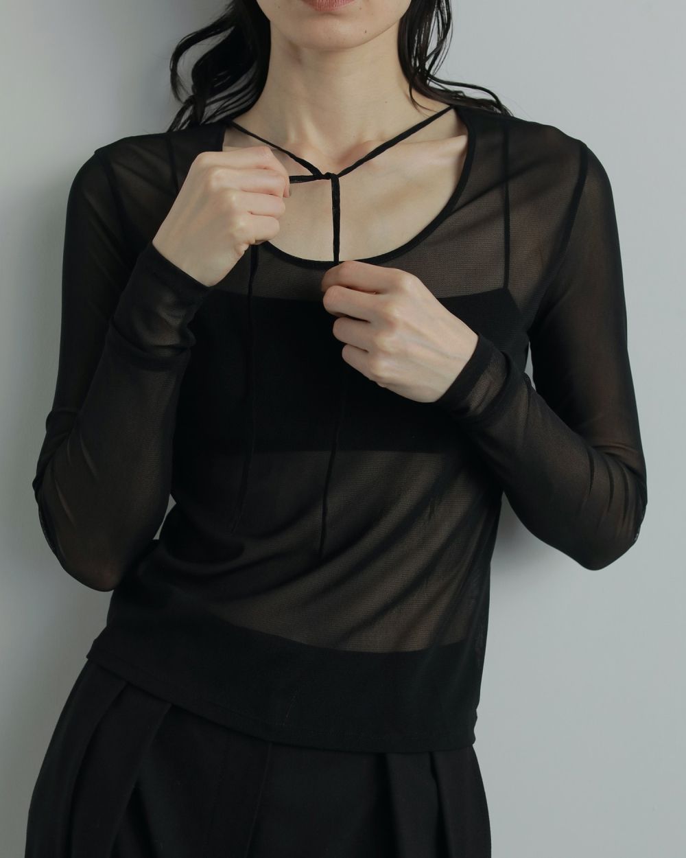2way Sheer Tops 2way Sheer Tops,2way シアー トップス,62520609,トップス,カットソー,ロンT,長袖,前後,2Way,ànuke,アンヌーク,lifes,ライフズ,25aw