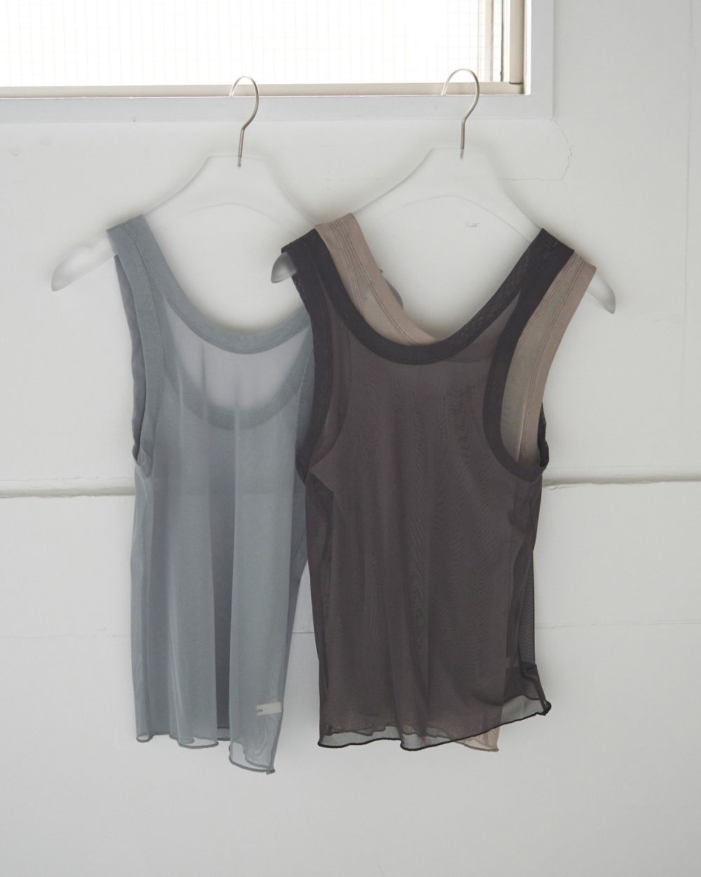 Tulle Tank Top Tulle Tank Top,チュールタンクトップ,62520621,トップス,タンク,タンクトップ,ノースリーブ,ànuke,アンヌーク,lifes,ライフズ,25aw