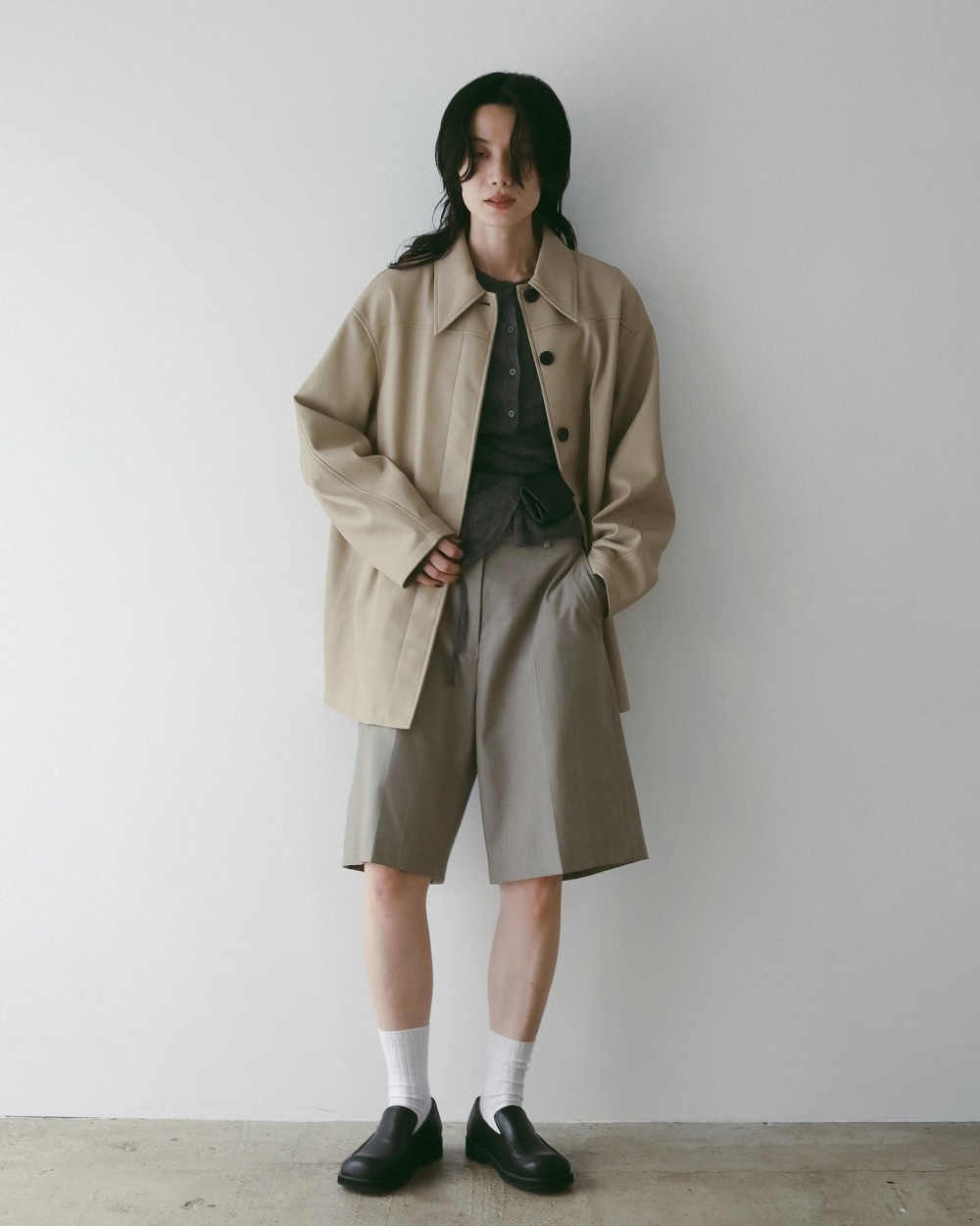 Centerpress Half Pants Centerpress Half Pants,センタープレスハーフパンツ,62520710,ボトムス,パンツ,ハーフパンツ,ànuke,アンヌーク,lifes,ライフズ,25aw