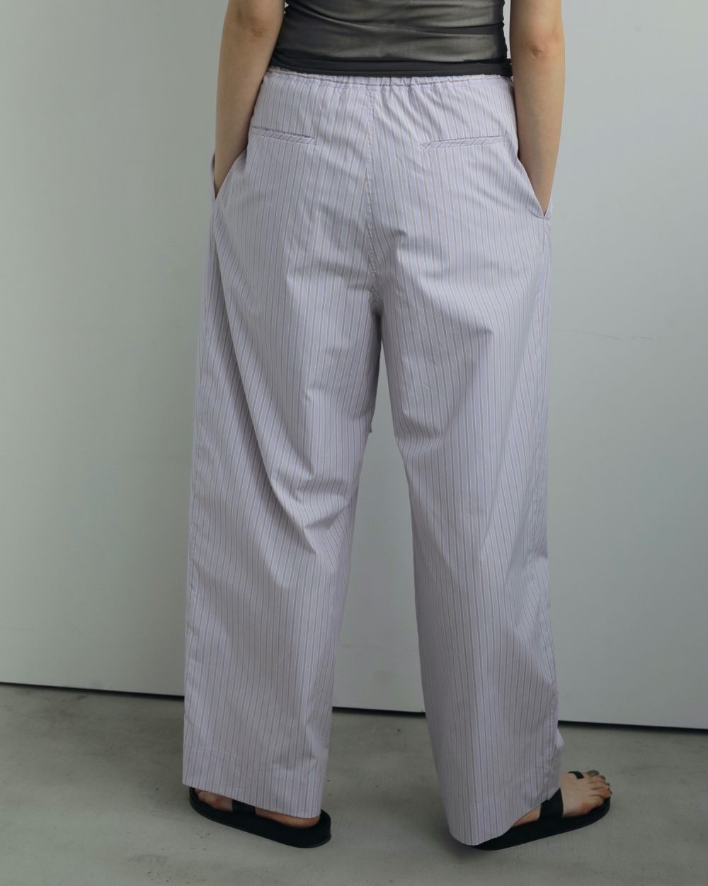 Stripe Rough Pants Stripe Rough Pants,ストライプラフパンツ,62520715,ボトム,パンツ,ストライプ素材,イージーパンツ,ànuke,アンヌーク,lifes,ライフズ,25aw