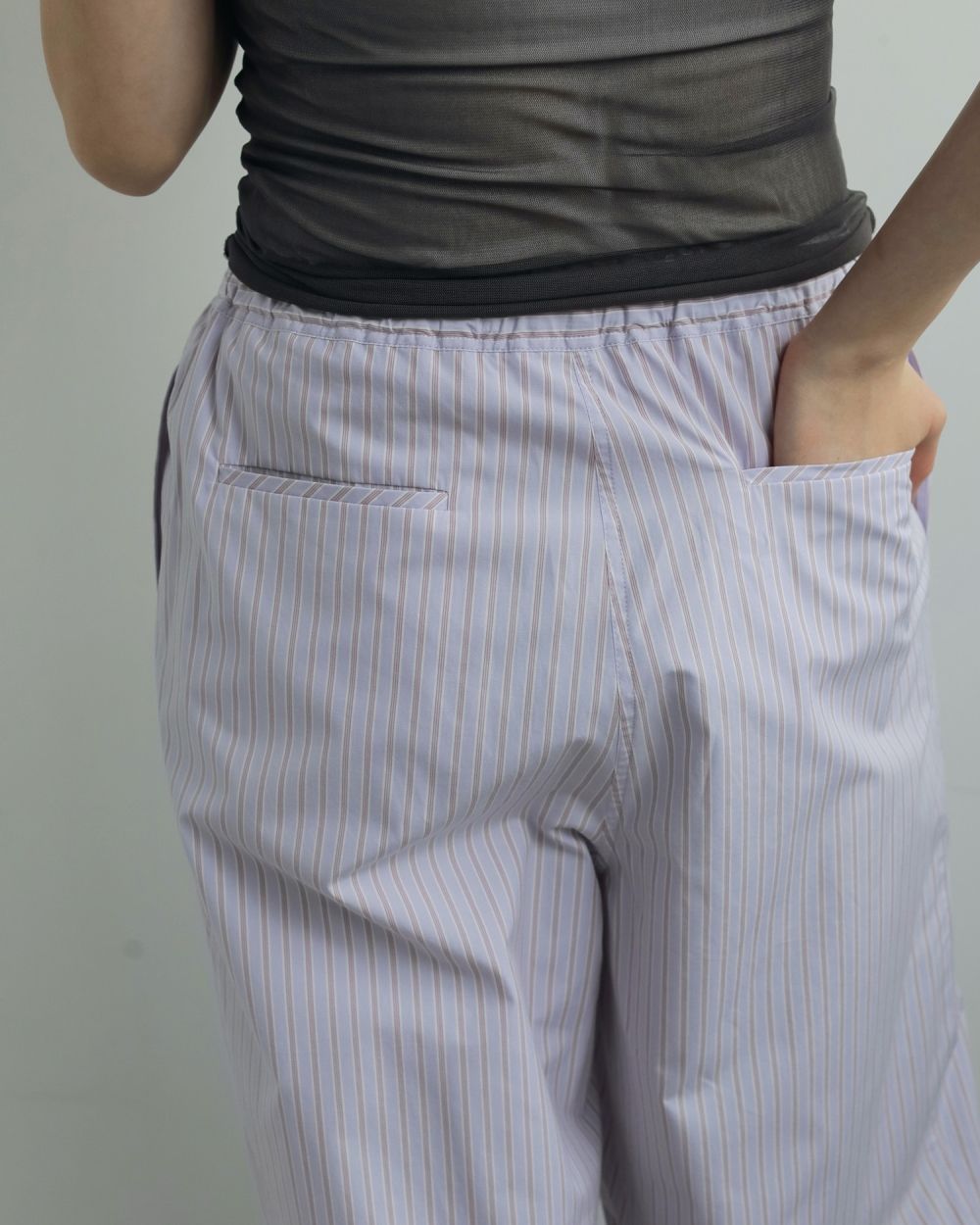 Stripe Rough Pants Stripe Rough Pants,ストライプラフパンツ,62520715,ボトム,パンツ,ストライプ素材,イージーパンツ,ànuke,アンヌーク,lifes,ライフズ,25aw