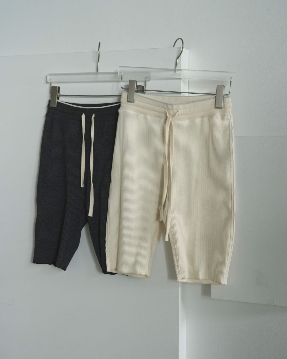 Rib Biker Pants Rib Biker Pants,リブバイカーパンツ,62520717,ボトムス,パンツ,バイカーパンツ,リブ素材,ànuke,アンヌーク,lifes,ライフズ,25aw