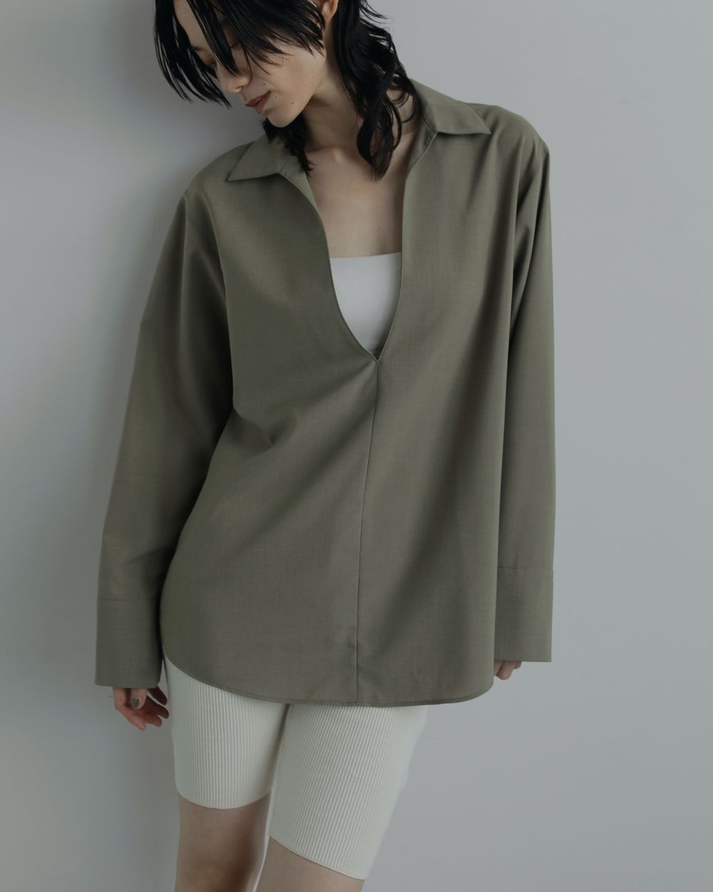 Rib Biker Pants Rib Biker Pants,リブバイカーパンツ,62520717,ボトムス,パンツ,バイカーパンツ,リブ素材,ànuke,アンヌーク,lifes,ライフズ,25aw