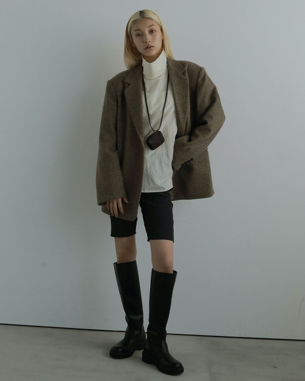 Rib Biker Pants Rib Biker Pants,リブバイカーパンツ,62520717,ボトムス,パンツ,バイカーパンツ,リブ素材,ànuke,アンヌーク,lifes,ライフズ,25aw