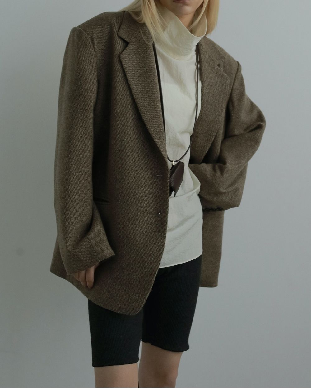 Rib Biker Pants Rib Biker Pants,リブバイカーパンツ,62520717,ボトムス,パンツ,バイカーパンツ,リブ素材,ànuke,アンヌーク,lifes,ライフズ,25aw