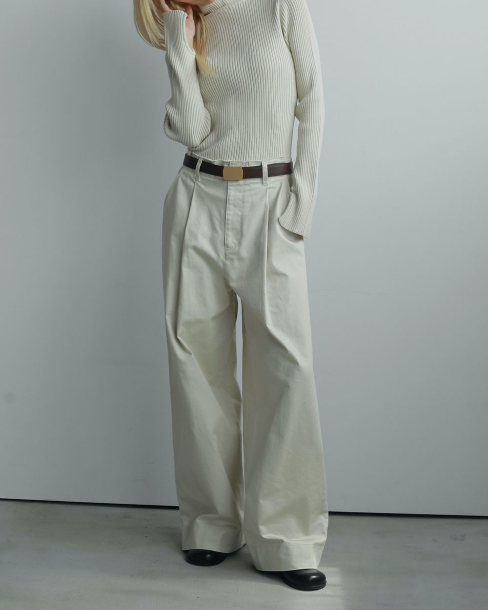 Wide Chino Pants Wide Chino Pants,ワイドチノパンツ,62520721,ボトム,パンツ,チノパン,ànuke,アンヌーク,lifes,ライフズ,25aw