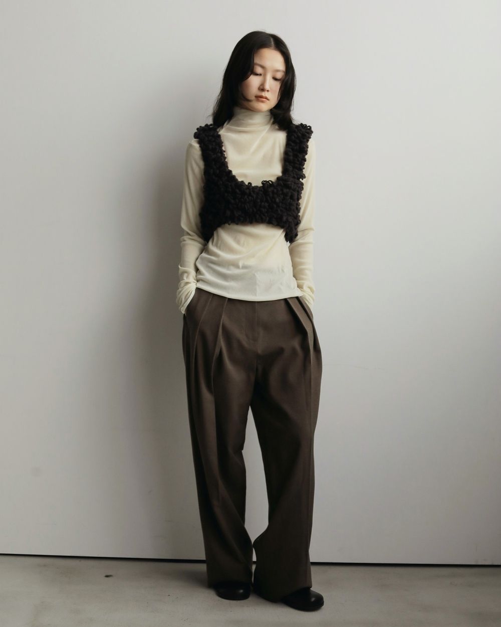 Tuck Wide Pants Tuck Wide Pants,タック ワイド パンツ,62520724,ボトム,パンツ,ワイドパンツ,ànuke,アンヌーク,lifes,ライフズ,25aw