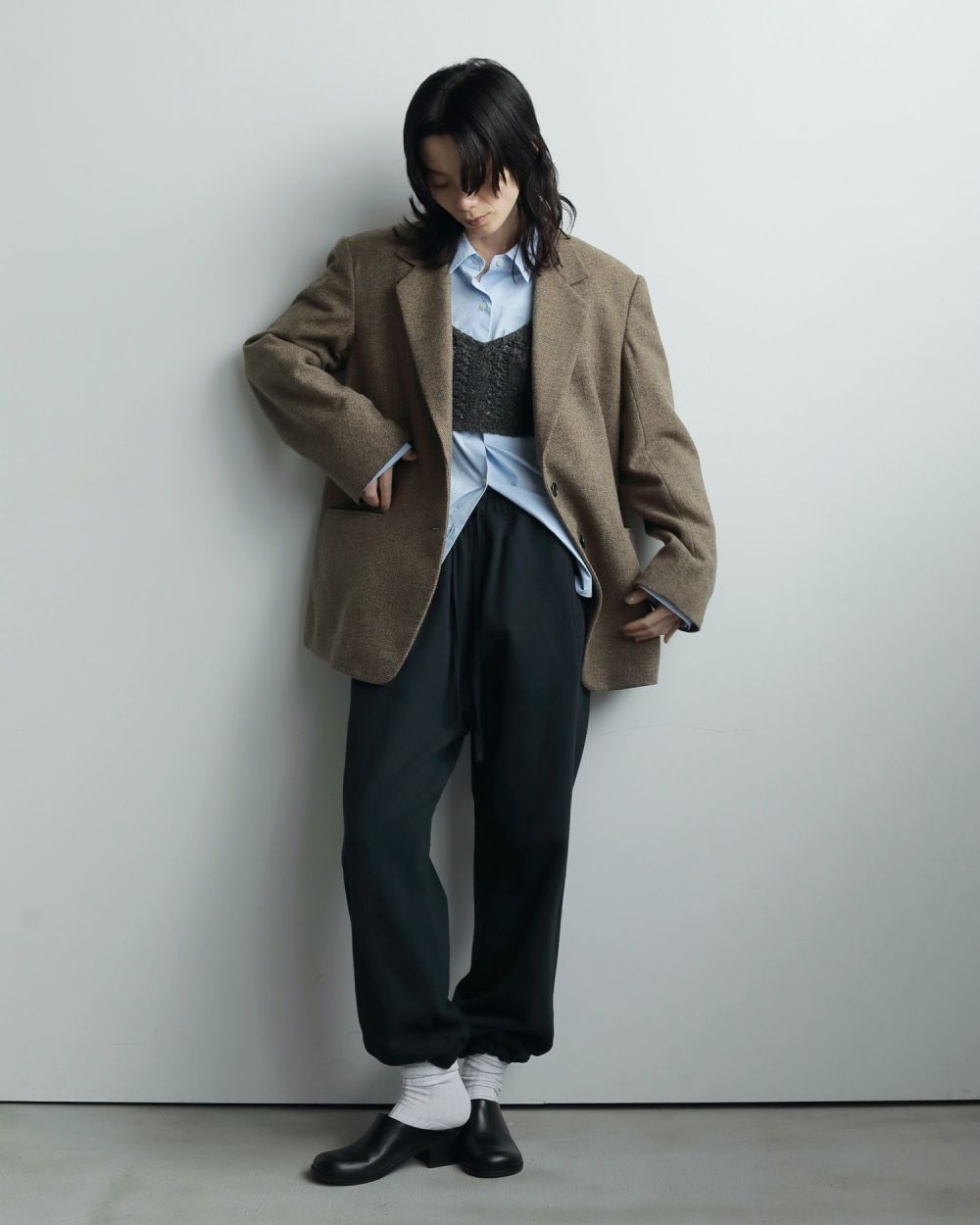 Drawstring Sweat Pants Drawstring Sweat Pants,ドロストリング スウェット パンツ,62520726,パンツ,ボトム,スウェット,ドロスト,ànuke,アンヌーク,lifes,ライフズ,25aw