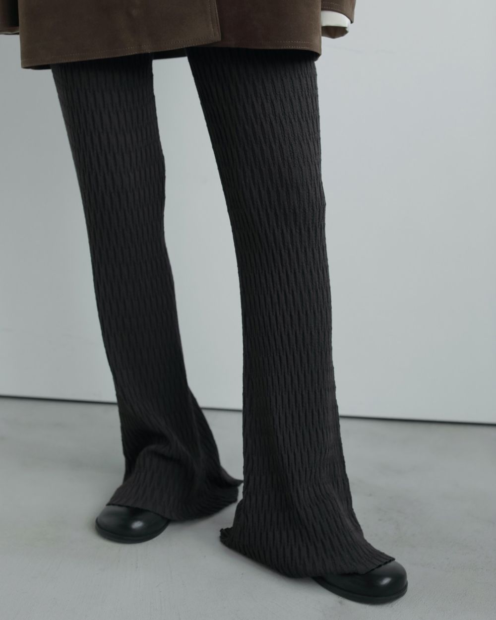 Knit Flare Leggings Knit Flare Leggings,ニット フレア レギンス,62520727,レギンス,ボトム,パンツ,ニット,ニットパンツ,フレア,ànuke,アンヌーク,lifes,ライフズ,25aw