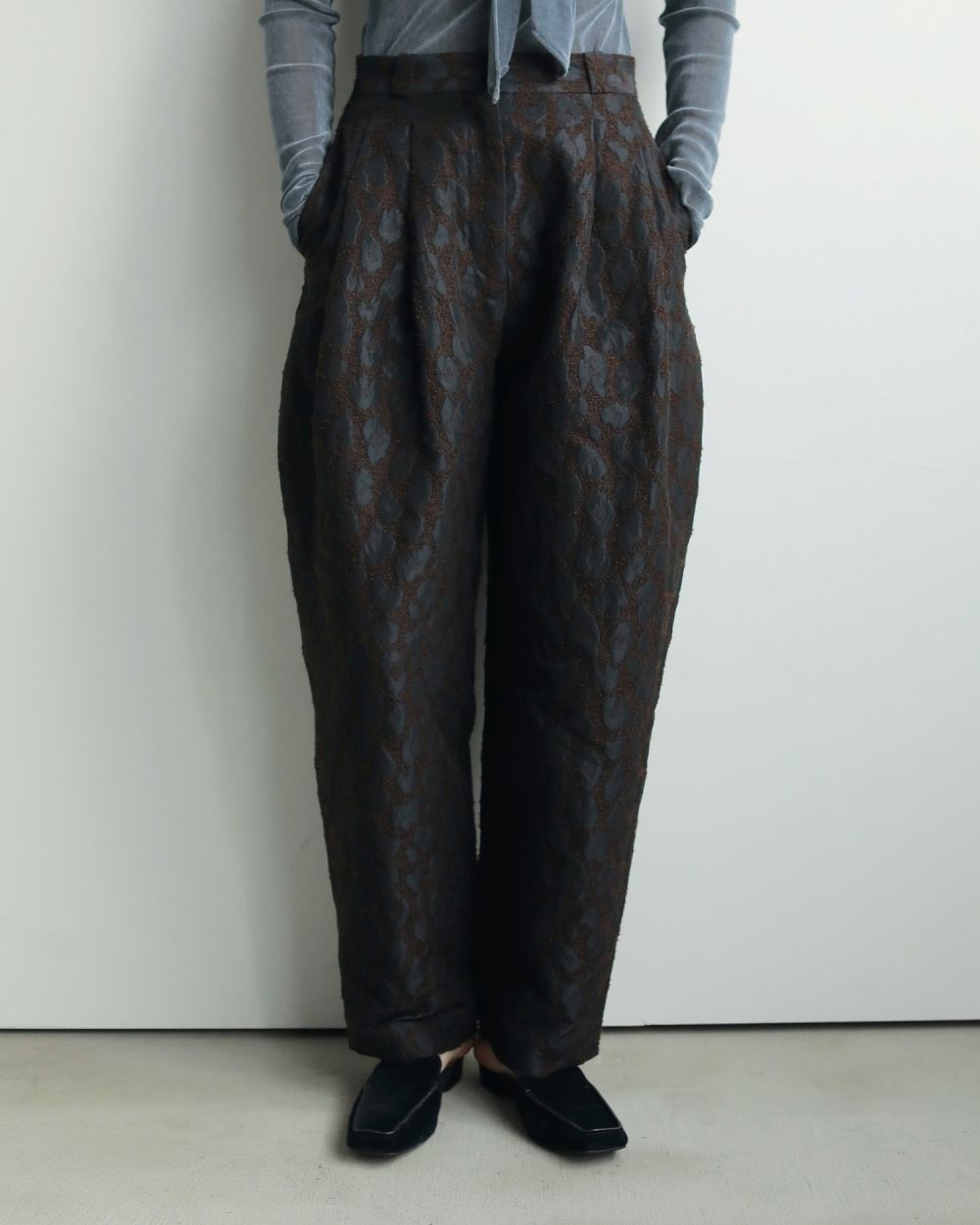 Leopard Jacquard Pants Leopard Jacquard Pants,レオパードジャガードパンツ,62520729,パンツ,ボトム,レオパード柄,ànuke,アンヌーク,lifes,ライフズ,25aw