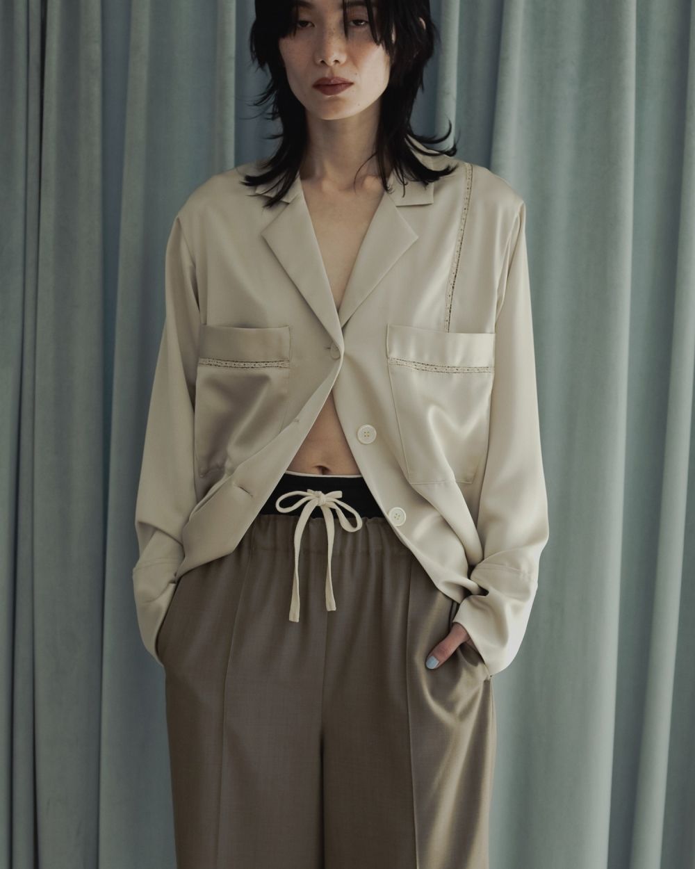 Pintuck Wide Pants  Pintuck Wide Pants,ピンタックワイドパンツ,62520730,ボトム,パンツ,ワイドパンツ,ànuke,アンヌーク,lifes,ライフズ,25aw