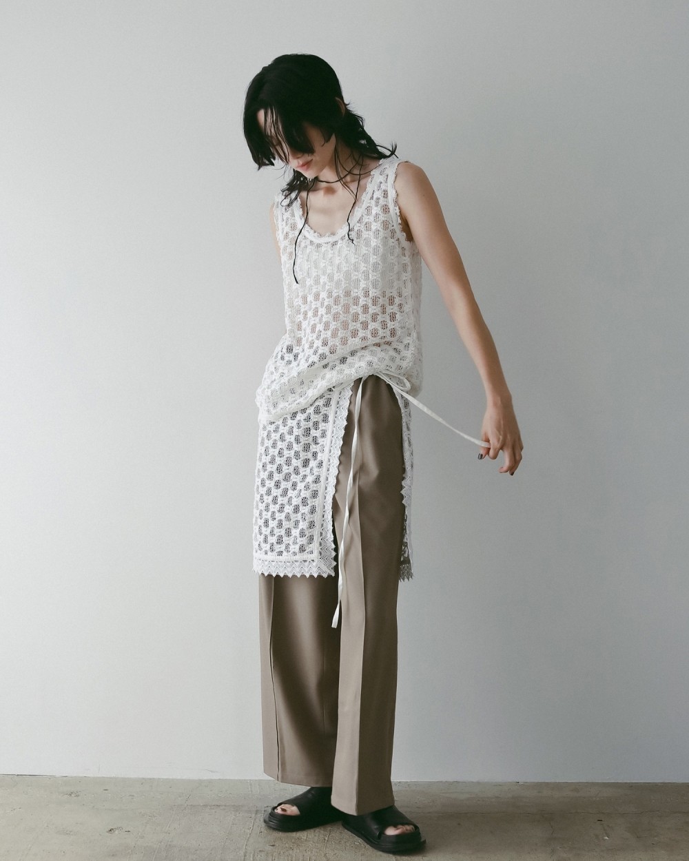 Pintuck Wide Pants  Pintuck Wide Pants,ピンタックワイドパンツ,62520730,ボトム,パンツ,ワイドパンツ,ànuke,アンヌーク,lifes,ライフズ,25aw
