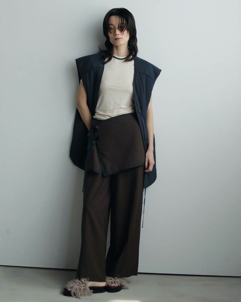 Pintuck Wide Pants  Pintuck Wide Pants,ピンタックワイドパンツ,62520730,ボトム,パンツ,ワイドパンツ,ànuke,アンヌーク,lifes,ライフズ,25aw