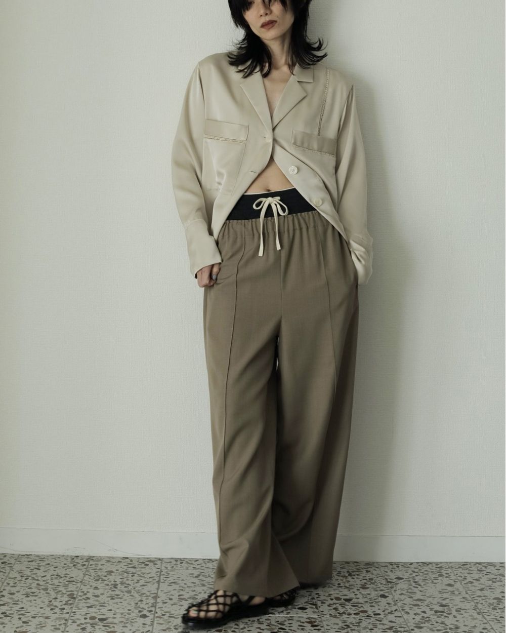 Pintuck Wide Pants  Pintuck Wide Pants,ピンタックワイドパンツ,62520730,ボトム,パンツ,ワイドパンツ,ànuke,アンヌーク,lifes,ライフズ,25aw