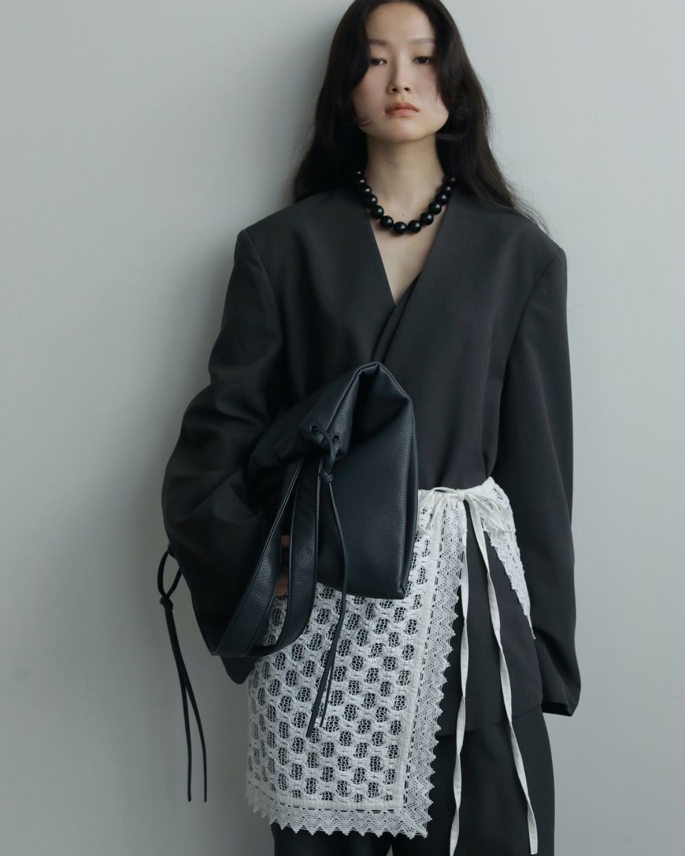 Volume Blackball Necklace Volume Blackball Necklace,ボリュームブラックボールネックレス,62520903,アクセサリー,アクセ,ネックレス,ジュエリー,大粒,ボールパーツ,ànuke,アンヌーク,lifes,ライフズ,25aw