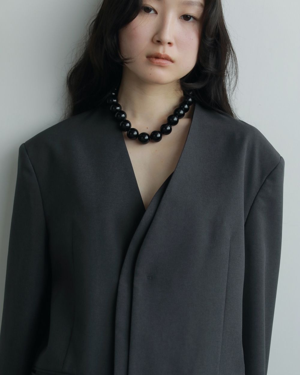 Volume Blackball Necklace Volume Blackball Necklace,ボリュームブラックボールネックレス,62520903,アクセサリー,アクセ,ネックレス,ジュエリー,大粒,ボールパーツ,ànuke,アンヌーク,lifes,ライフズ,25aw