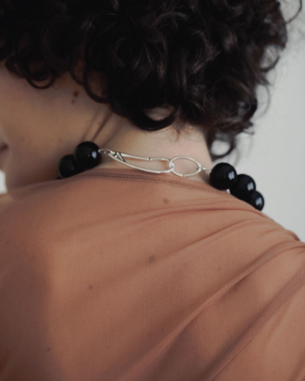 Volume Blackball Necklace Volume Blackball Necklace,ボリュームブラックボールネックレス,62520903,アクセサリー,アクセ,ネックレス,ジュエリー,大粒,ボールパーツ,ànuke,アンヌーク,lifes,ライフズ,25aw