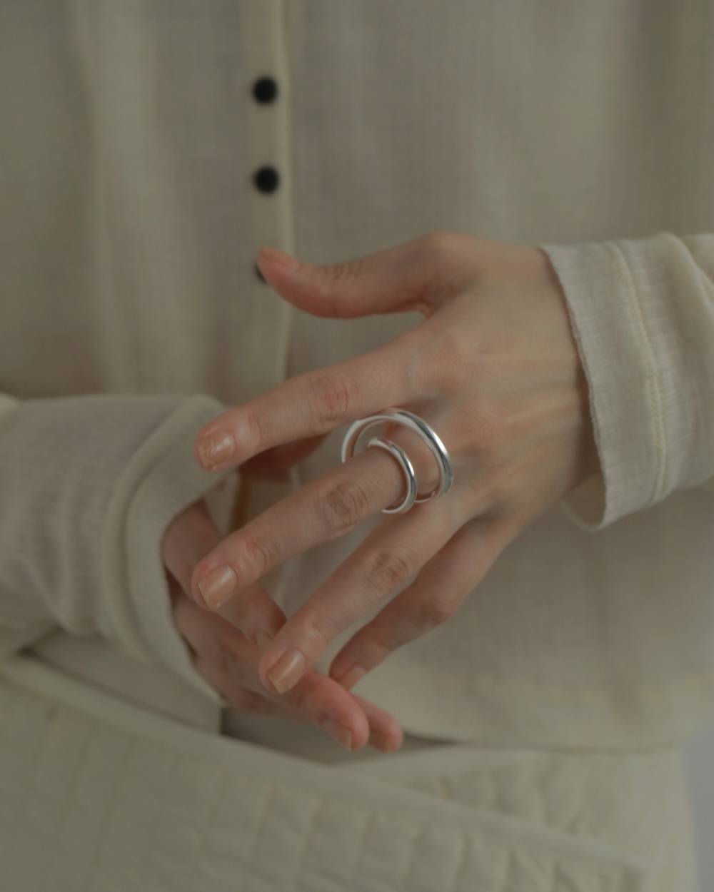 Nuance Cross Ring Nuance Cross Ring,ニュアンス クロス リング,62520910,リング,指輪,アクセ,アクセサリー,ànuke,アンヌーク,lifes,ライフズ,25aw