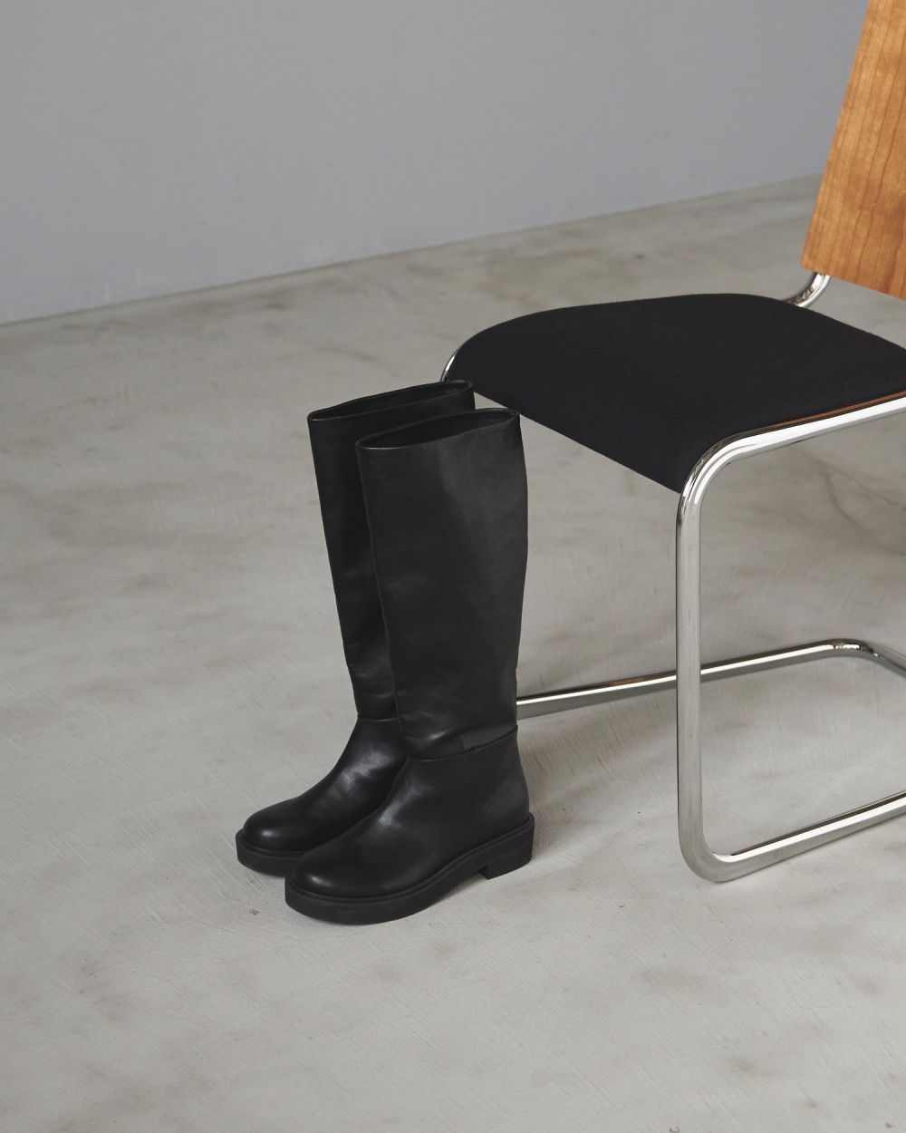 Ecoleather Long Boots Ecoleather Long Boots,エコレザーロングブーツ,62521007,ブーツ,靴,シューズ,ロングブーツ,ànuke,アンヌーク,lifes,ライフズ,25aw