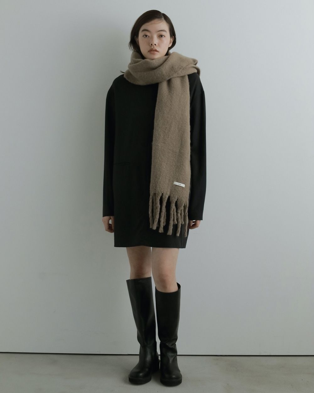 Ecoleather Long Boots Ecoleather Long Boots,エコレザーロングブーツ,62521007,ブーツ,靴,シューズ,ロングブーツ,ànuke,アンヌーク,lifes,ライフズ,25aw