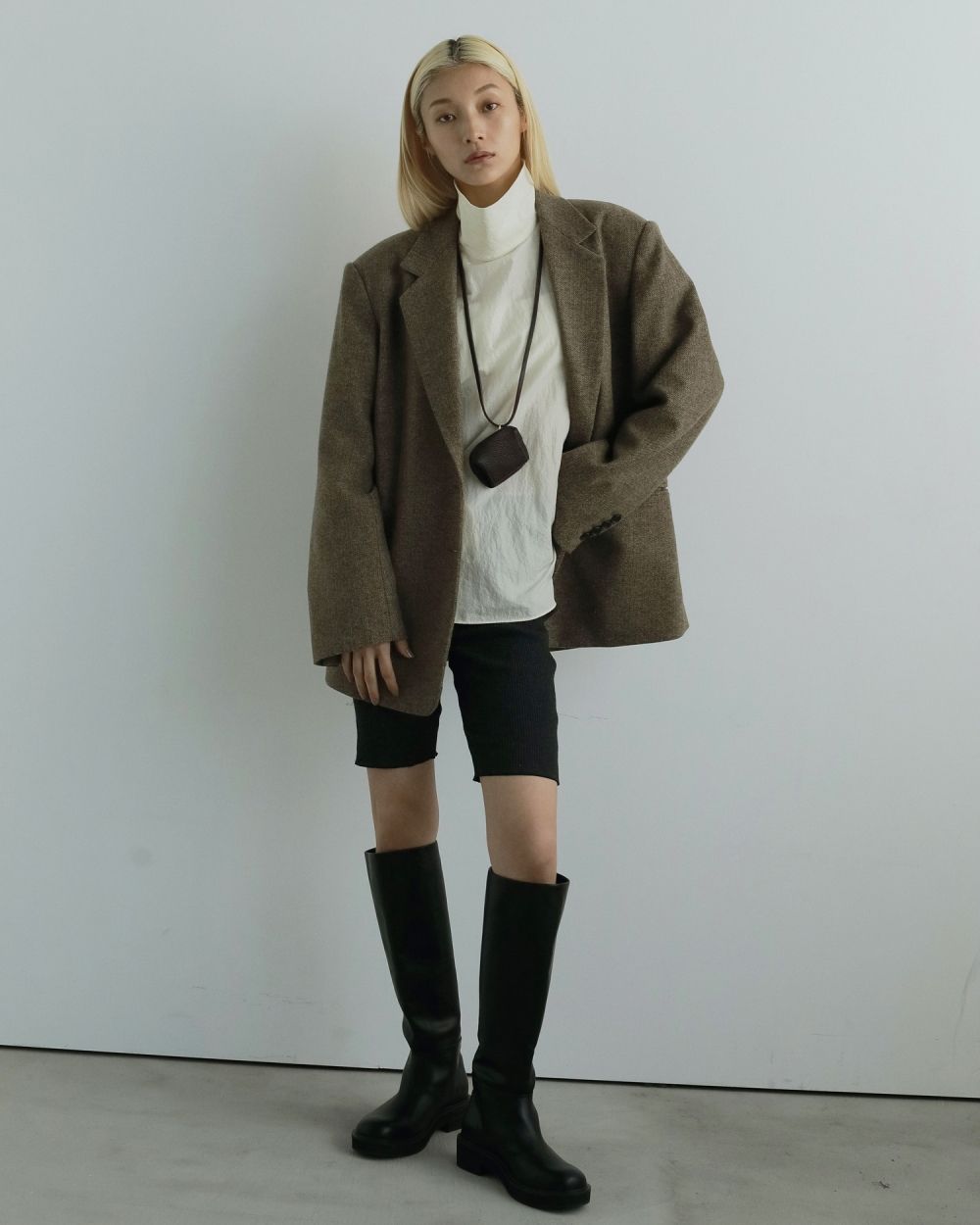 Ecoleather Long Boots Ecoleather Long Boots,エコレザーロングブーツ,62521007,ブーツ,靴,シューズ,ロングブーツ,ànuke,アンヌーク,lifes,ライフズ,25aw