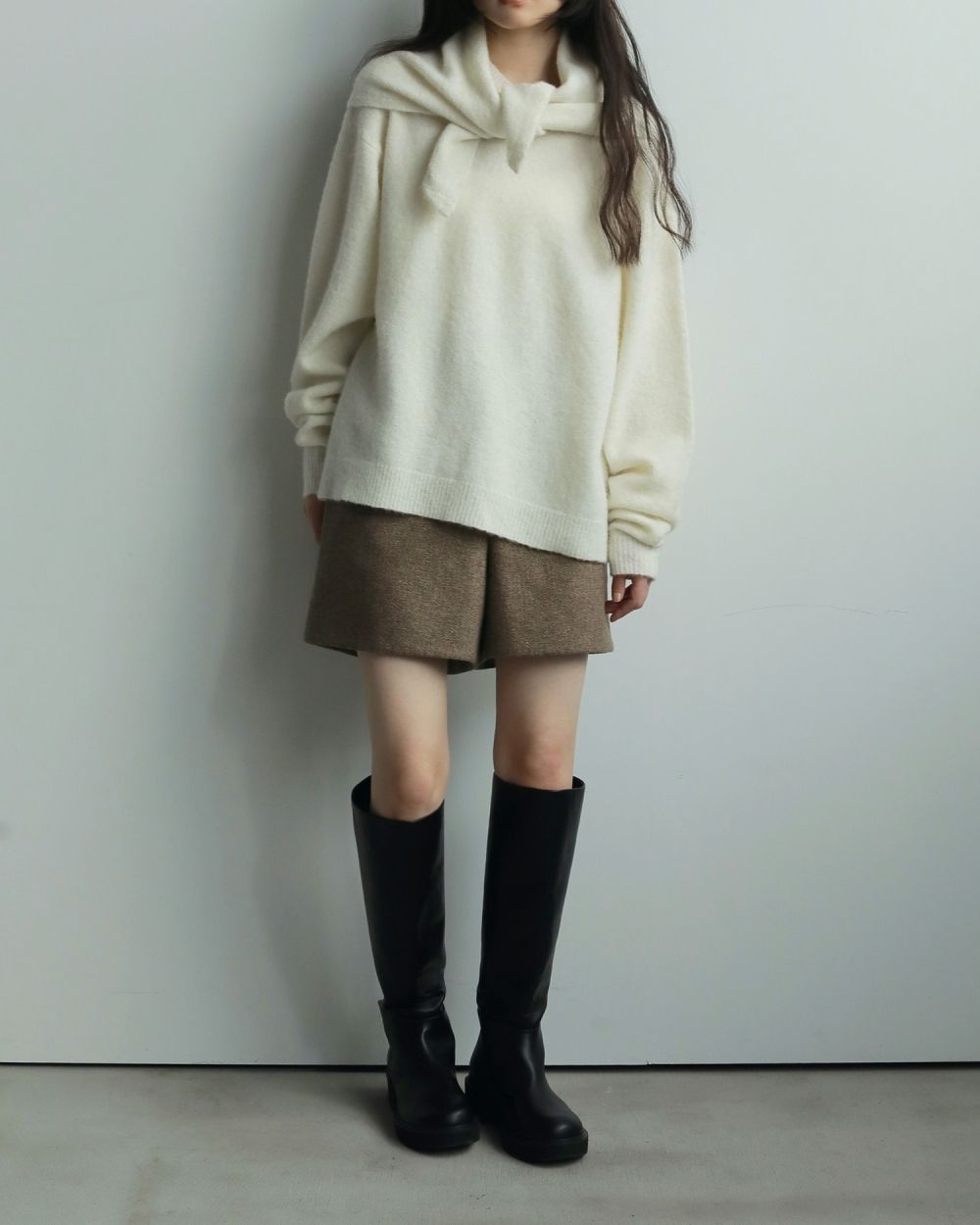 Ecoleather Long Boots Ecoleather Long Boots,エコレザーロングブーツ,62521007,ブーツ,靴,シューズ,ロングブーツ,ànuke,アンヌーク,lifes,ライフズ,25aw