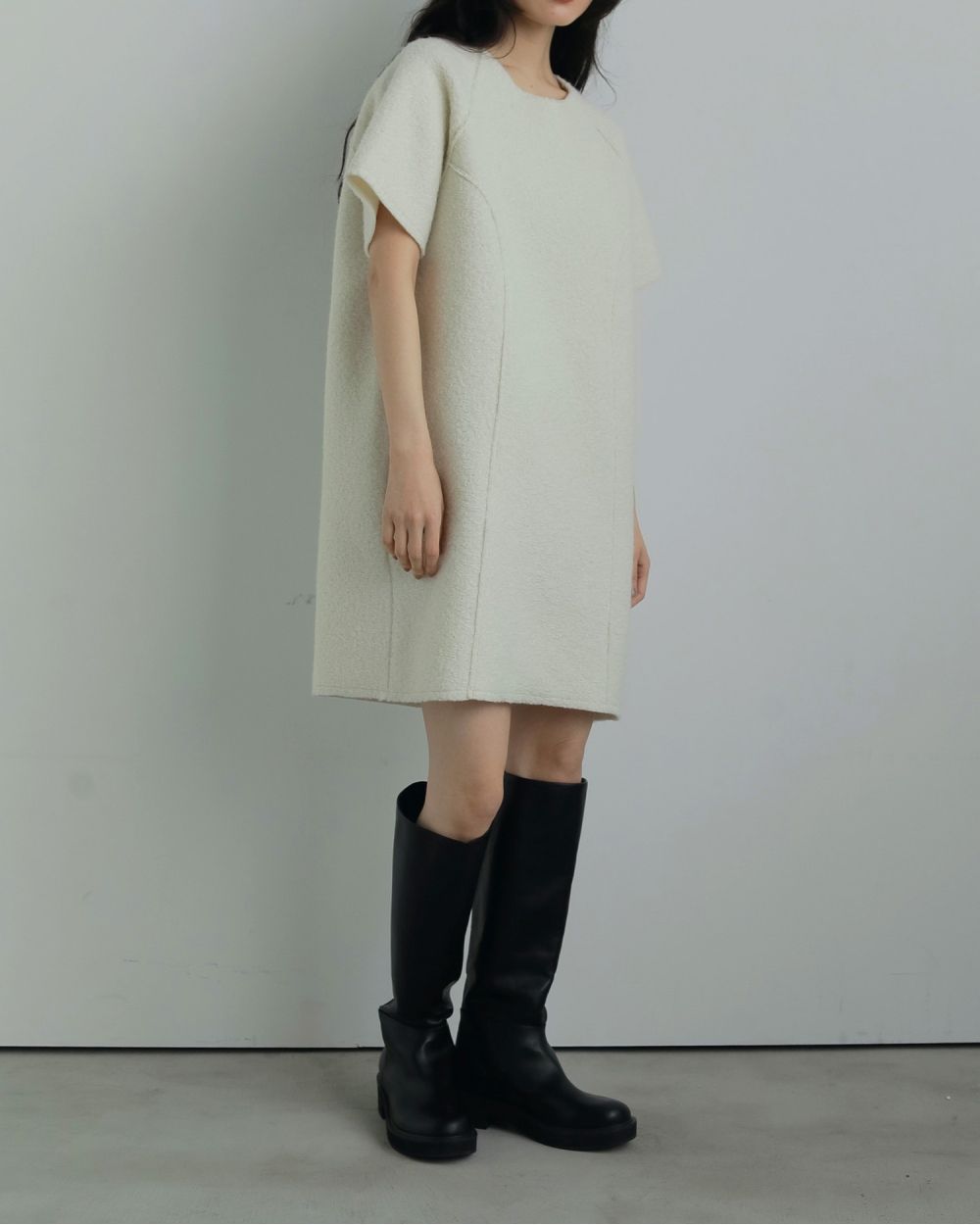 Ecoleather Long Boots Ecoleather Long Boots,エコレザーロングブーツ,62521007,ブーツ,靴,シューズ,ロングブーツ,ànuke,アンヌーク,lifes,ライフズ,25aw