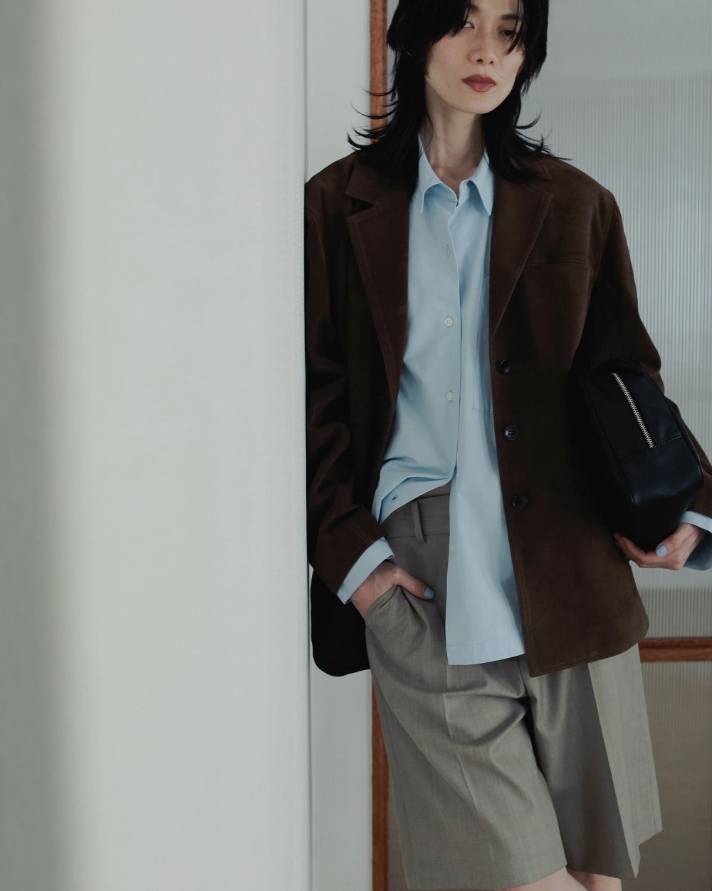 Ecoleather Boston Bag Ecoleather Boston Bag,エコレザーボストンバッグ,62521018,バック,グッズ,小物,ボストンバッグ,ànuke,アンヌーク,lifes,ライフズ,25aw