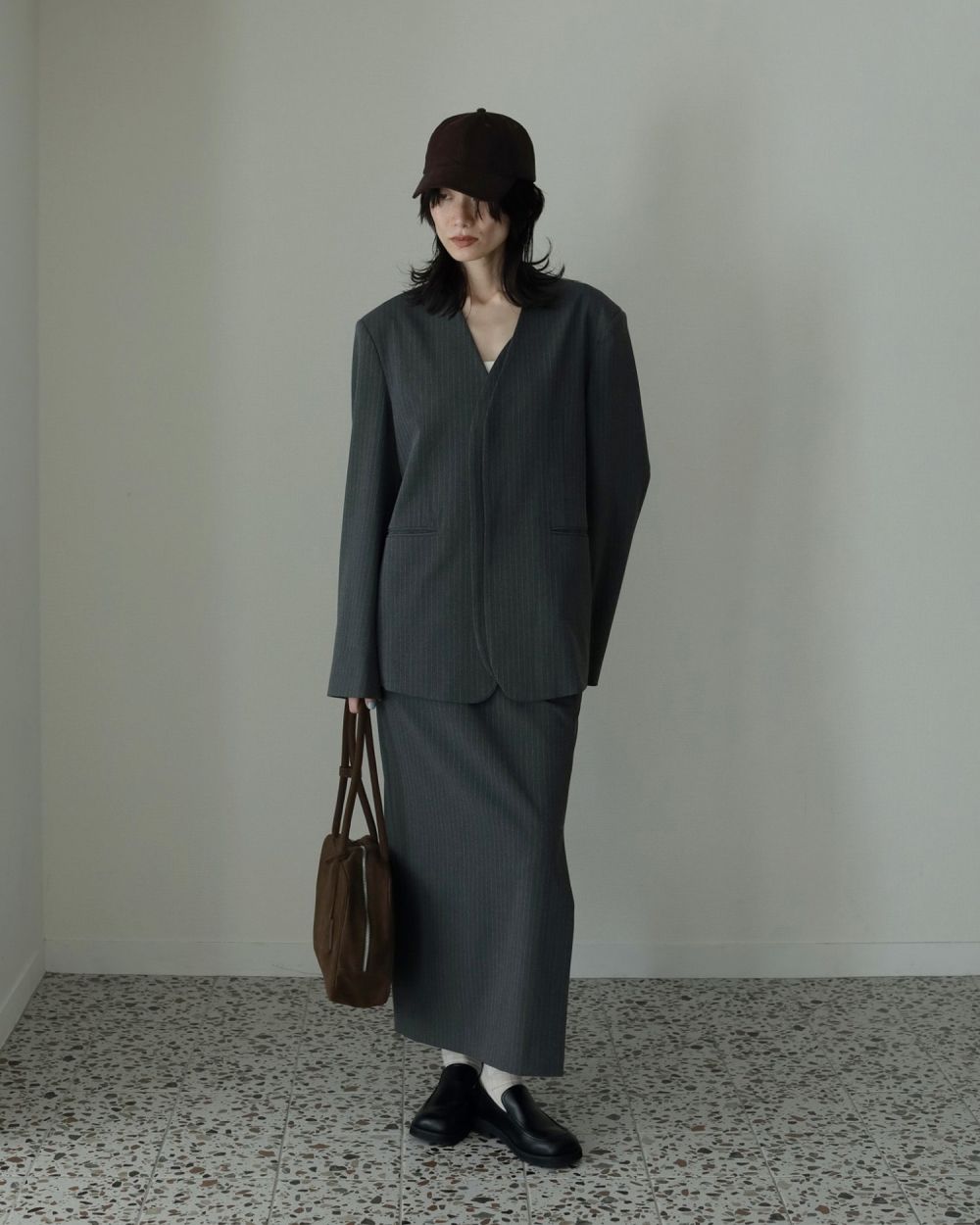 Ecoleather Boston Bag Ecoleather Boston Bag,エコレザーボストンバッグ,62521018,バック,グッズ,小物,ボストンバッグ,ànuke,アンヌーク,lifes,ライフズ,25aw