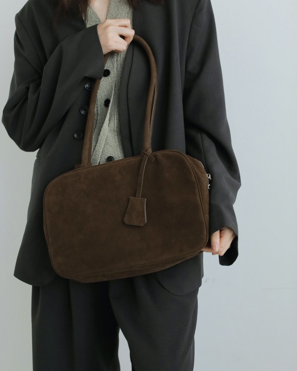 Ecoleather Boston Bag Ecoleather Boston Bag,エコレザーボストンバッグ,62521018,バック,グッズ,小物,ボストンバッグ,ànuke,アンヌーク,lifes,ライフズ,25aw