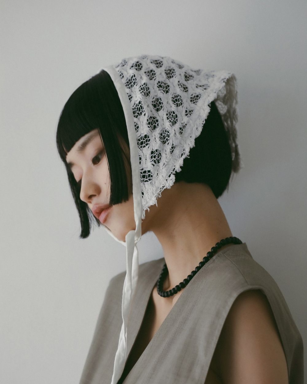 Lace Babushka Lace Babushka,レース バブーシュカ,62521022,ヘッドウェア,レース素材,ànuke,アンヌーク,lifes,ライフズ,25aw