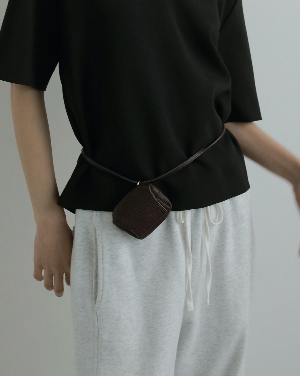 Ecoleather Waist Pouch Ecoleather Waist Pouch,エコレザーウエストポーチ,62521023,ポーチ,ウエストポーチ,BAG,小物,ànuke,アンヌーク,lifes,ライフズ,25aw