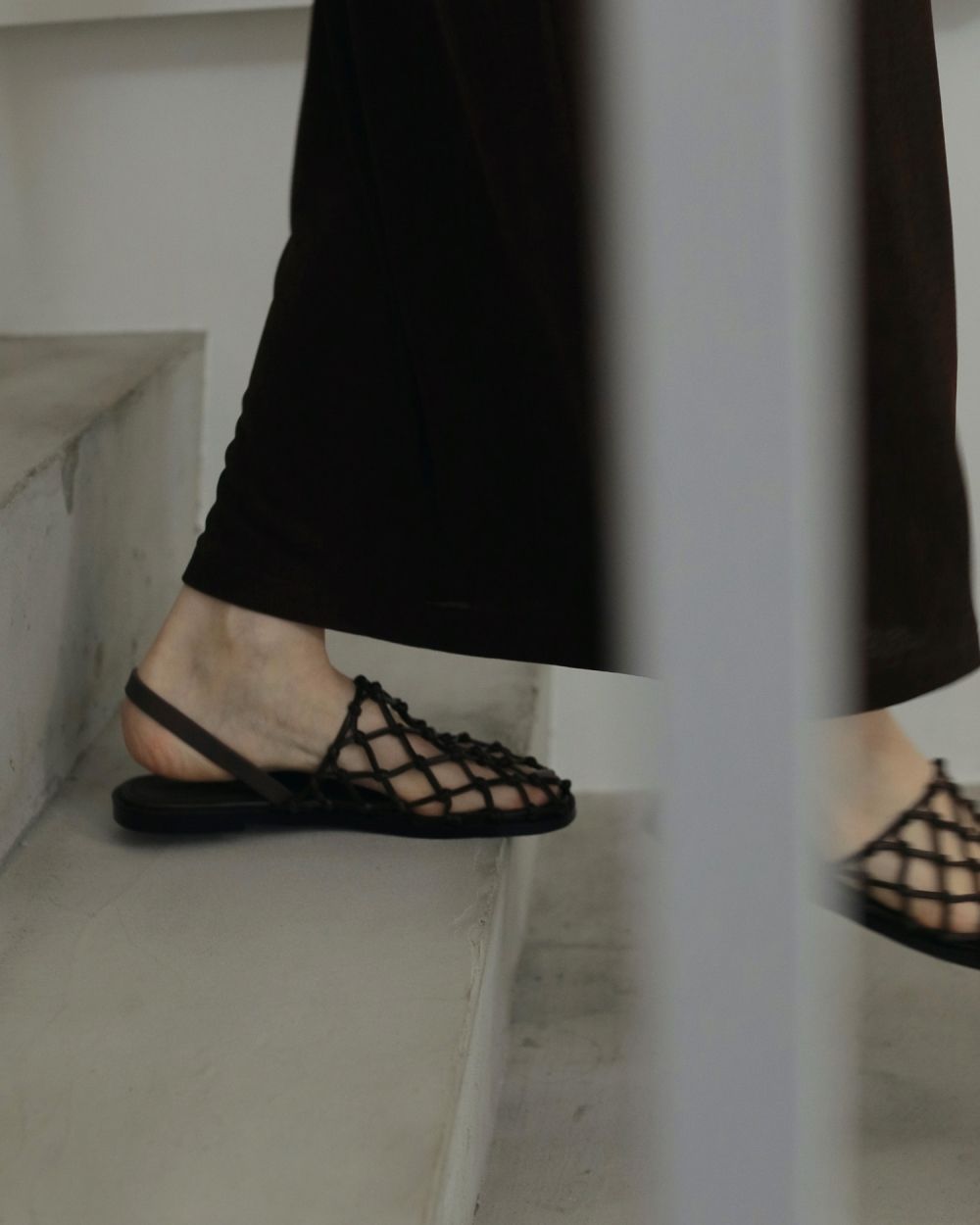 Braid Flat Shoes Braid Flat Shoes,ブレードフラットシューズ,62521028,シューズ,グッズ,メッシュサンダル,サンダル,靴,ànuke,アンヌーク,lifes,ライフズ,25aw