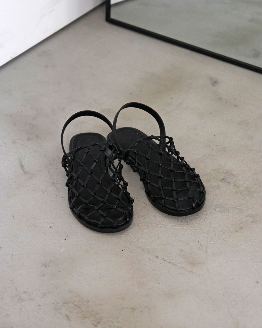 Braid Flat Shoes Braid Flat Shoes,ブレードフラットシューズ,62521028,シューズ,グッズ,メッシュサンダル,サンダル,靴,ànuke,アンヌーク,lifes,ライフズ,25aw