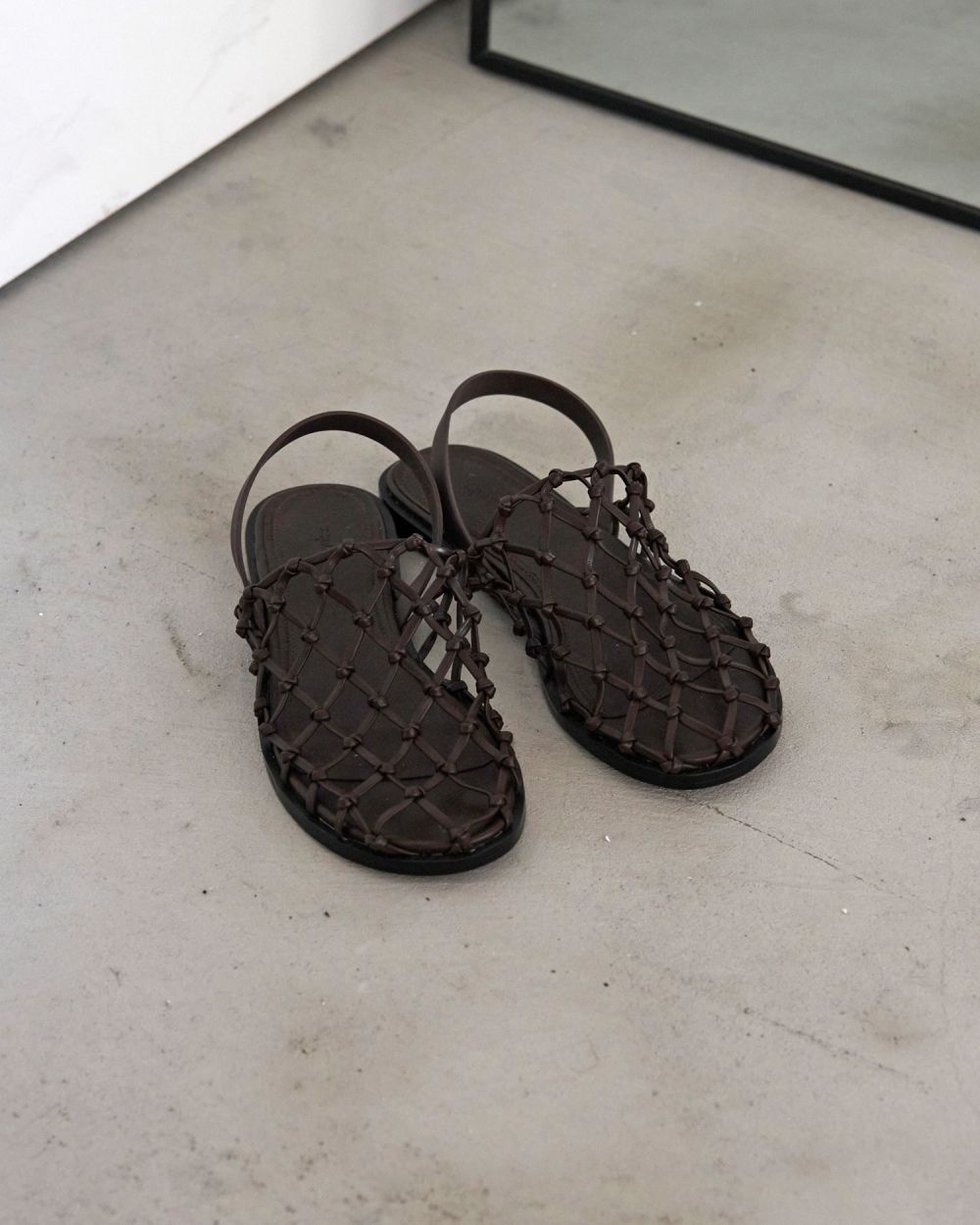 Braid Flat Shoes Braid Flat Shoes,ブレードフラットシューズ,62521028,シューズ,グッズ,メッシュサンダル,サンダル,靴,ànuke,アンヌーク,lifes,ライフズ,25aw