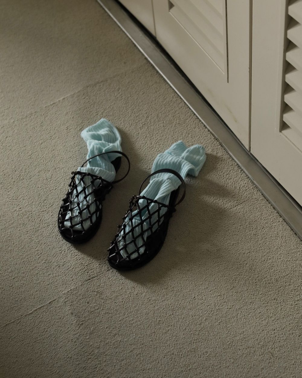 Braid Flat Shoes Braid Flat Shoes,ブレードフラットシューズ,62521028,シューズ,グッズ,メッシュサンダル,サンダル,靴,ànuke,アンヌーク,lifes,ライフズ,25aw