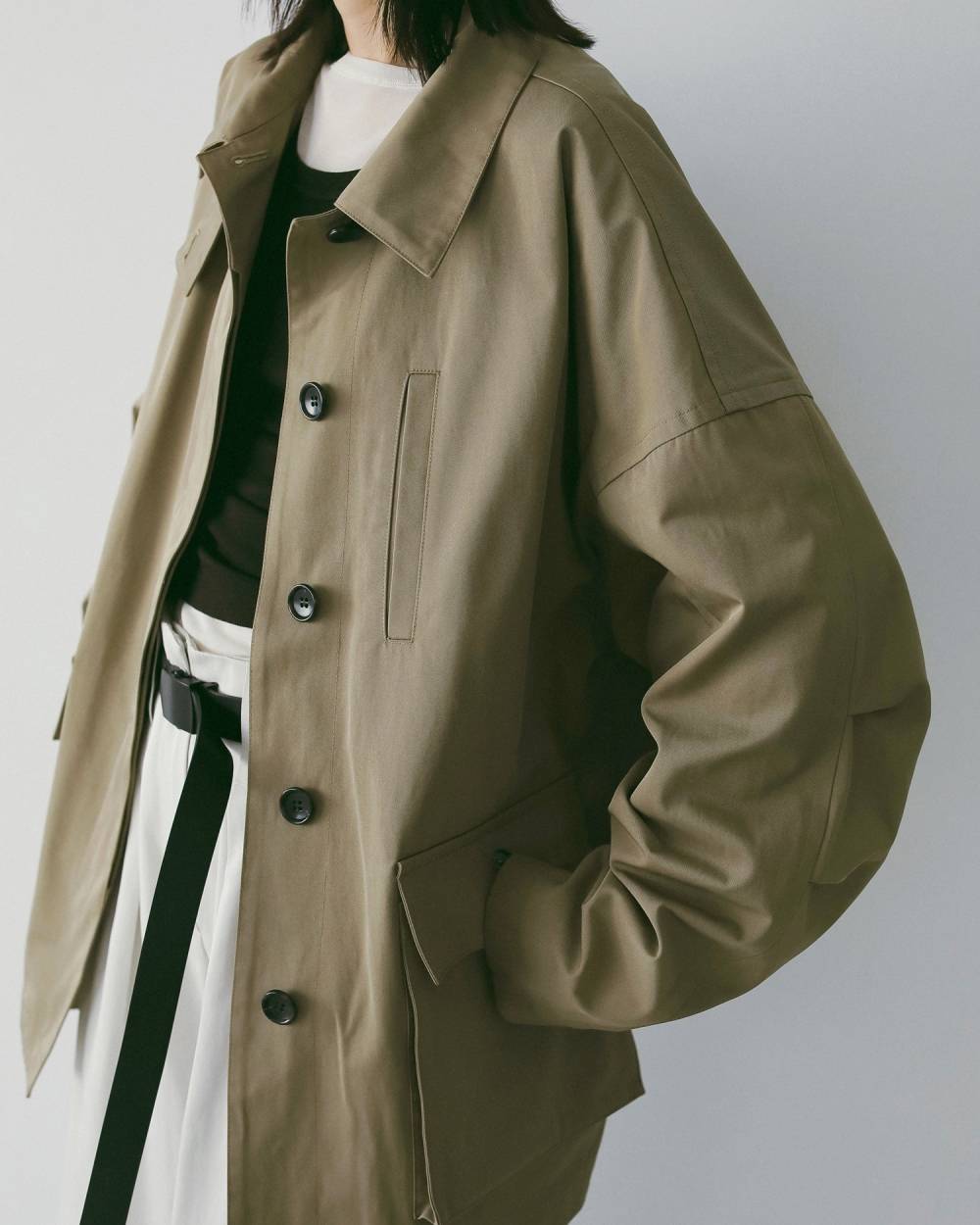 Over Half Coat Over Half Coat,オーバー ハーフ コート,62610001,アウター,コート,羽織,オーバーサイズ,ànuke,アンヌーク,lifes,ライフズ,26ss