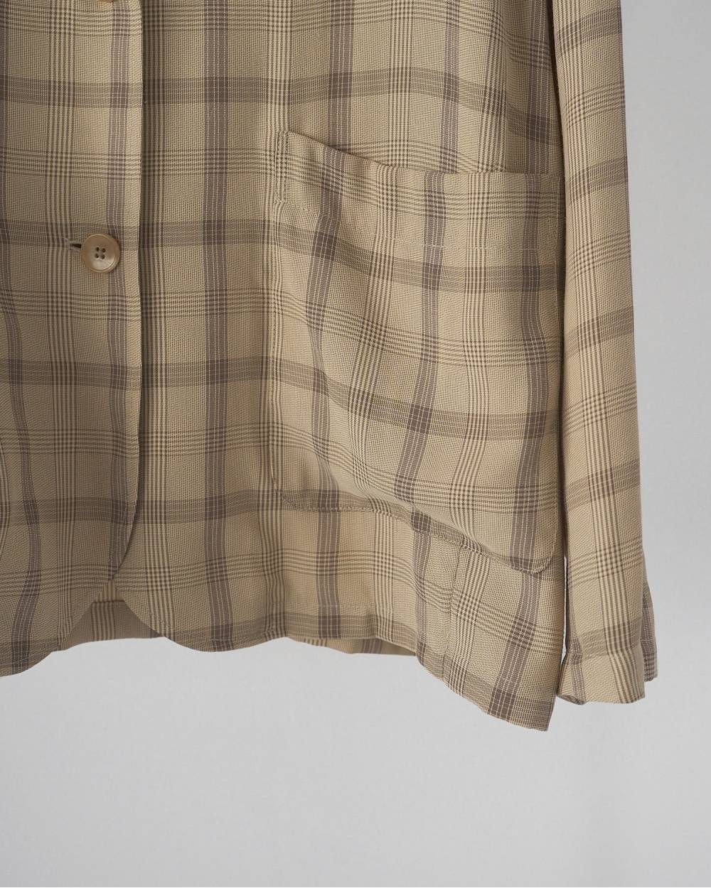 Check Over Jacket Check Over Jacket,チェック オーバー ジャケット,62610102,ジャケット,羽織,アウター,チェック柄,オーバージャケット,オーバーサイズ,シャツ,ànuke,アンヌーク,lifes,ライフズ,26ss