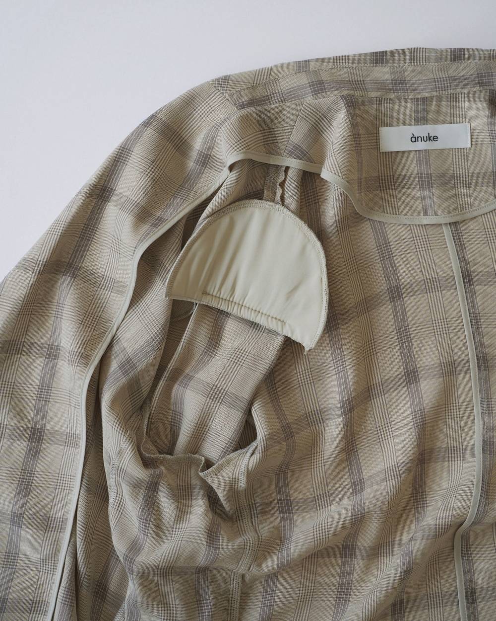 Check Over Jacket Check Over Jacket,チェック オーバー ジャケット,62610102,ジャケット,羽織,アウター,チェック柄,オーバージャケット,オーバーサイズ,シャツ,ànuke,アンヌーク,lifes,ライフズ,26ss