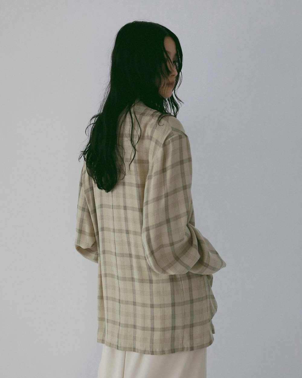 Check Over Jacket Check Over Jacket,チェック オーバー ジャケット,62610102,ジャケット,羽織,アウター,チェック柄,オーバージャケット,オーバーサイズ,シャツ,ànuke,アンヌーク,lifes,ライフズ,26ss