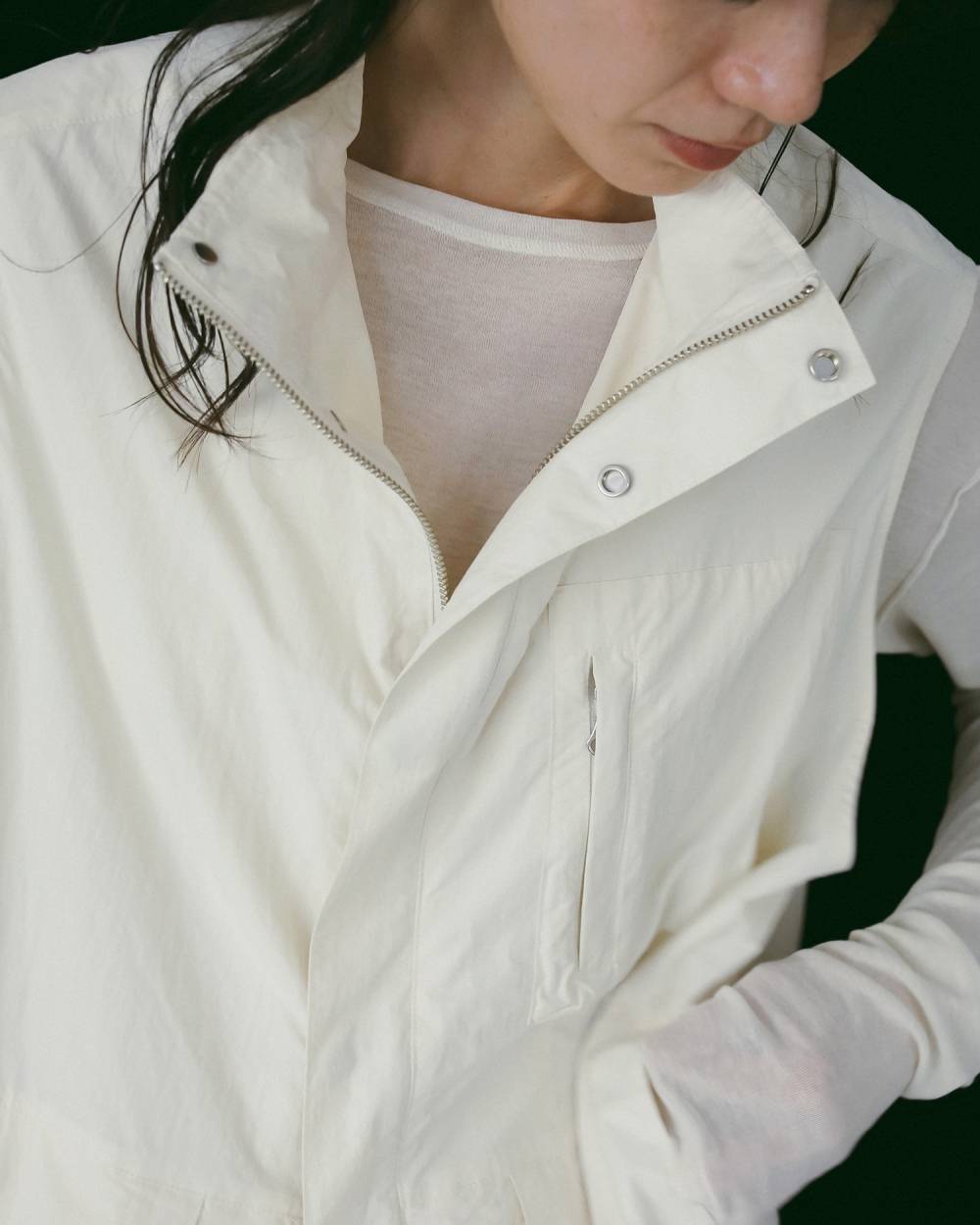 Standcollar Pocket Vest Standcollar Pocket Vest,スタンドカラー ポケット ベスト,62610103,ナイロンベスト,オーバーサイズ,羽織,ベスト,アウター,ジャケット,ànuke,アンヌーク,lifes,ライフズ,26ss