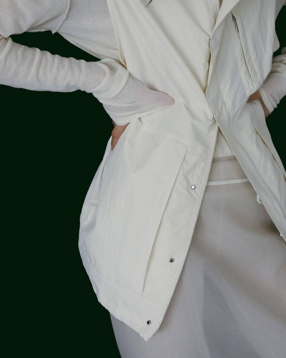 Standcollar Pocket Vest Standcollar Pocket Vest,スタンドカラー ポケット ベスト,62610103,ナイロンベスト,オーバーサイズ,羽織,ベスト,アウター,ジャケット,ànuke,アンヌーク,lifes,ライフズ,26ss