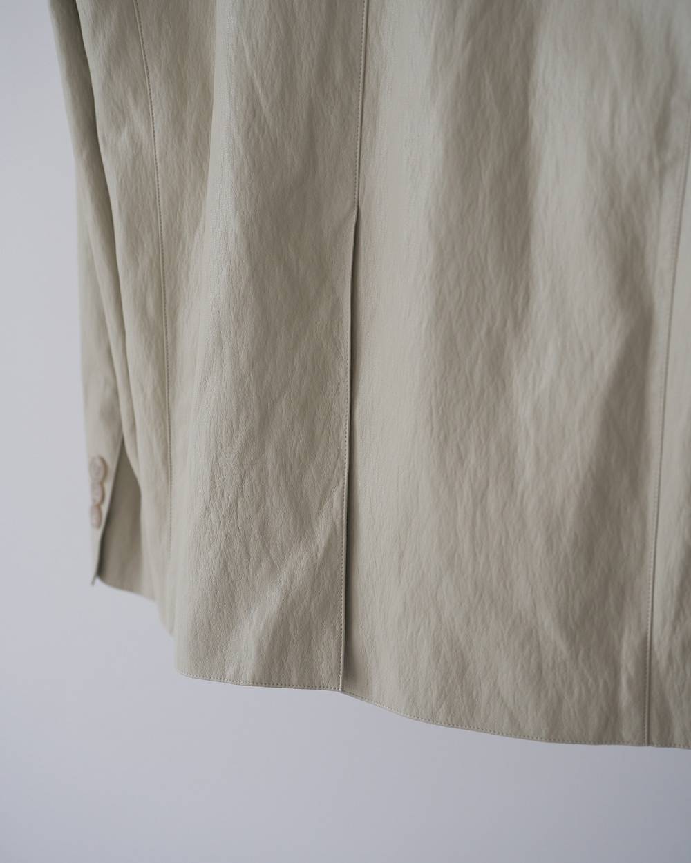 Ecoleather Tailored Jacket Ecoleather Tailored Jacket,エコレザー テーラード ジャケット,62610105,ジャケット,JK,アウター,羽織,オーバーサイズ,エコレザー素材,ànuke,アンヌーク,lifes,ライフズ,26ss