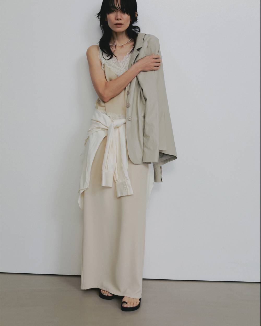 Ecoleather Tailored Jacket Ecoleather Tailored Jacket,エコレザー テーラード ジャケット,62610105,ジャケット,JK,アウター,羽織,オーバーサイズ,エコレザー素材,ànuke,アンヌーク,lifes,ライフズ,26ss