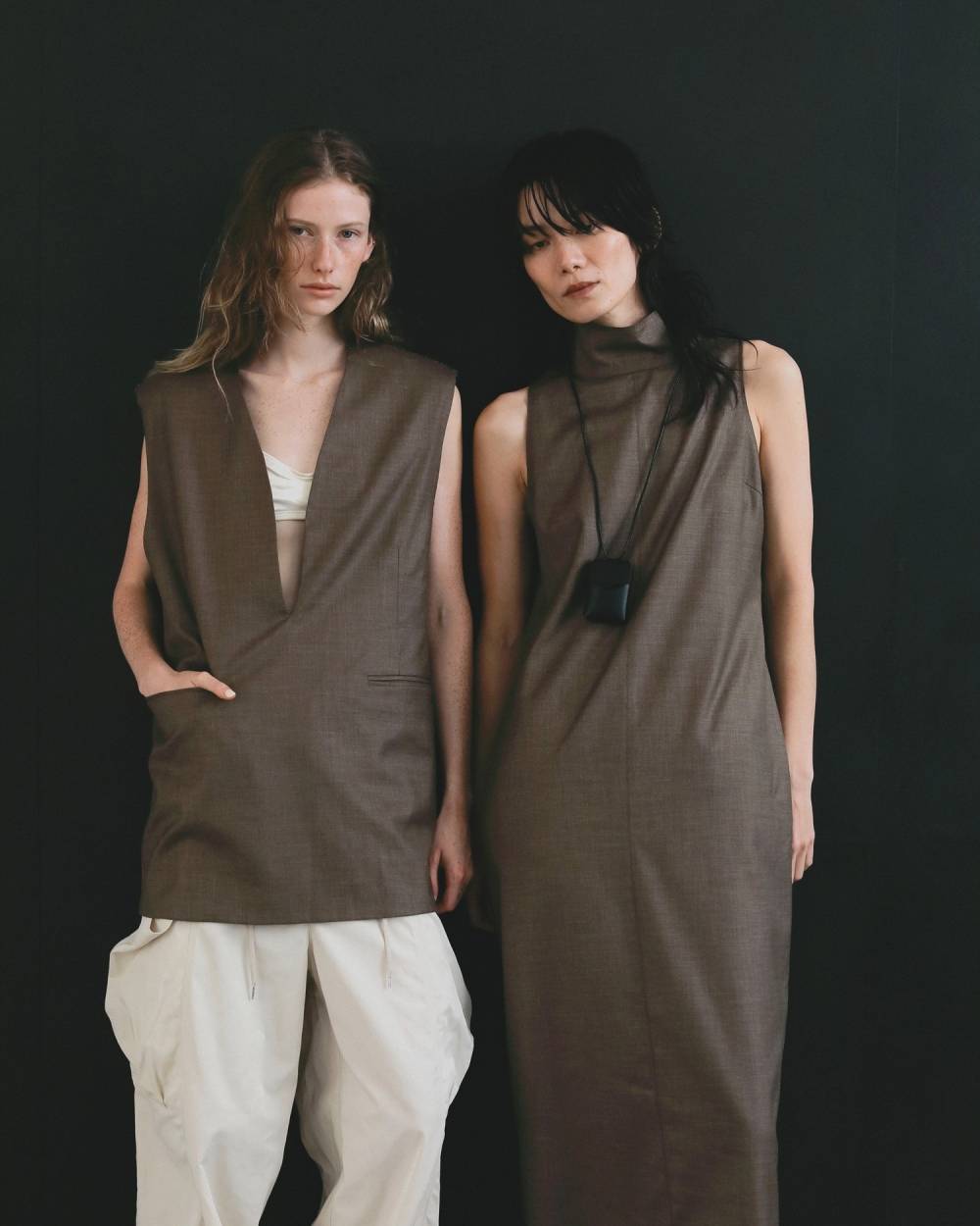 Keyneck Over Vest Keyneck Over Vest,キーネック オーバー ベスト,62610107,ベスト,JK,ジャケット,アウター,ノースリ,ノースリーブ,オーバーベスト,ànuke,アンヌーク,lifes,ライフズ,26ss