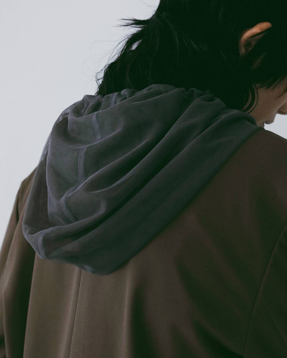 Tulle Zip Blouzon Tulle Zip Blouzon,チュール ジップ ブルゾン,62610201,ブルゾン,アウター,羽織,パーカー,インナー,プルオーバー,チュール素材,オーバーサイズ,ànuke,アンヌーク,lifes,ライフズ,26ss