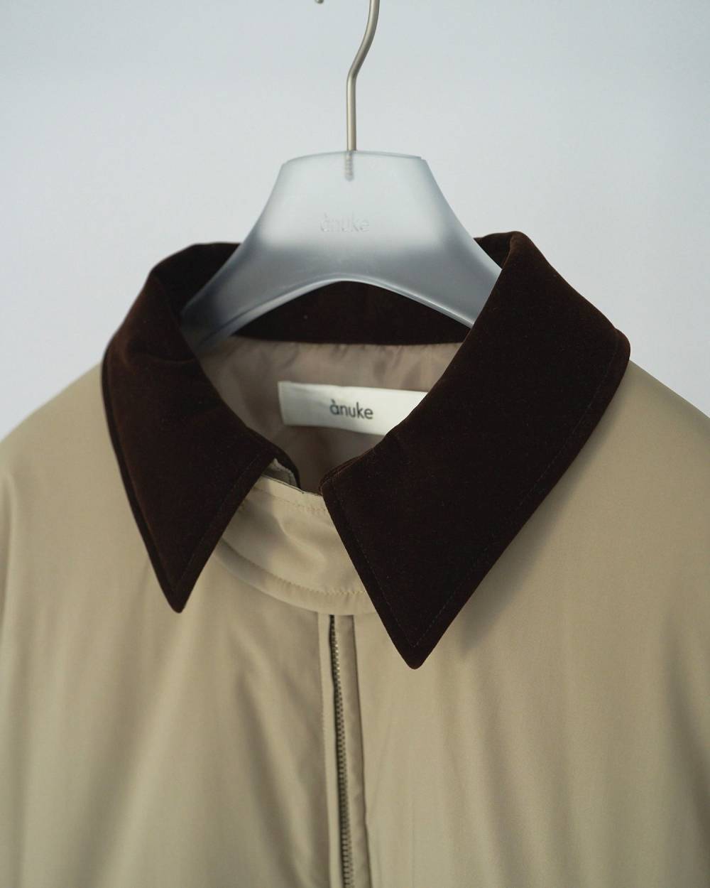 Velour Collar Blouzon 62610203,Velour Collar Blouzon(ベロア カラー ブルゾン,62610203,アウター,ブルゾン,中綿,ànuke,アンヌーク,lifes,ライフズ,26ss